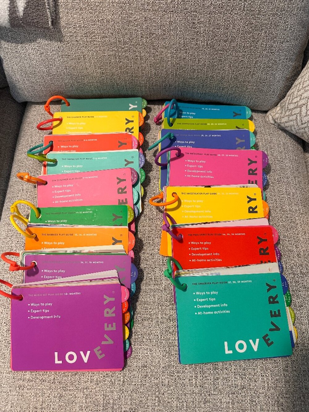 Collection of LOVEVERY Playguides NB-36M